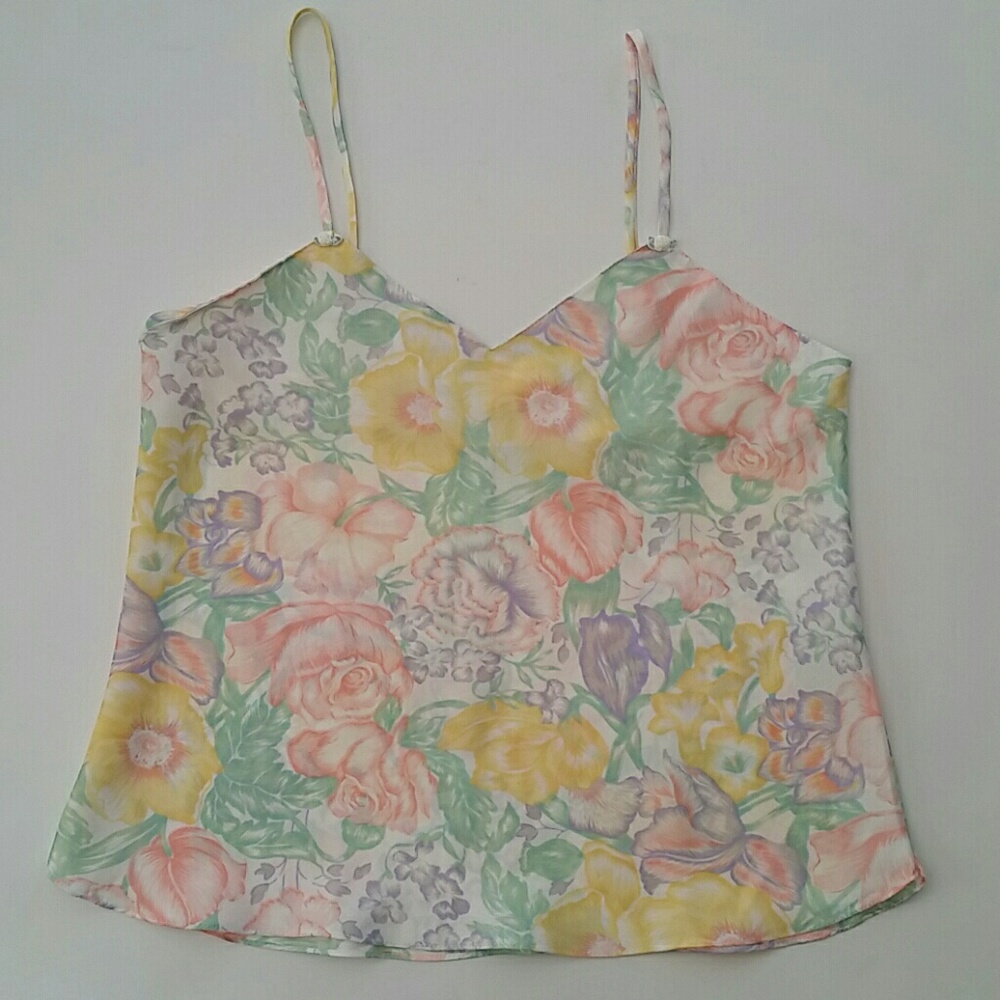FINAL: Vintage, Floral, Cami. Size Small.